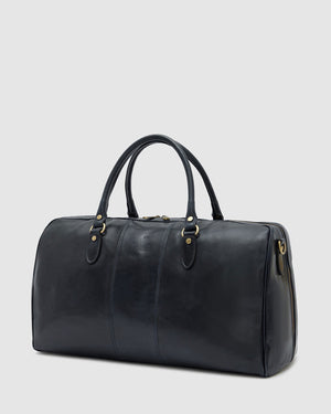 Albertis Blue - Leather Duffle Bag - Republic of Florence