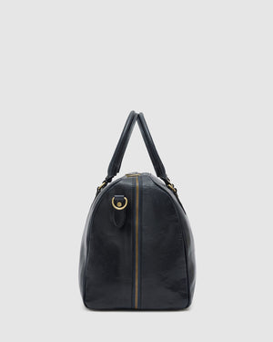 Albertis Blue - Leather Duffle Bag - Republic of Florence