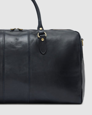 Albertis Blue - Leather Duffle Bag - Republic of Florence