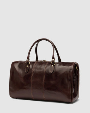 Albertis Brown - Leather Duffle Bag - Republic of Florence
