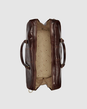 Albertis Brown - Leather Duffle Bag - Republic of Florence