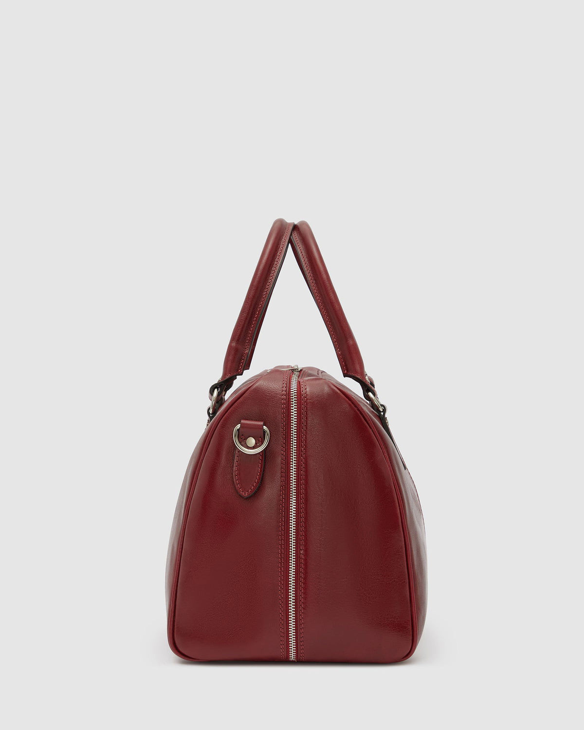 Albertis Piccolo Red - Leather Duffle Bag - Republic of Florence