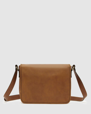 Aurelian Matt Tan - 13" laptop leather messenger - Republic of Florence