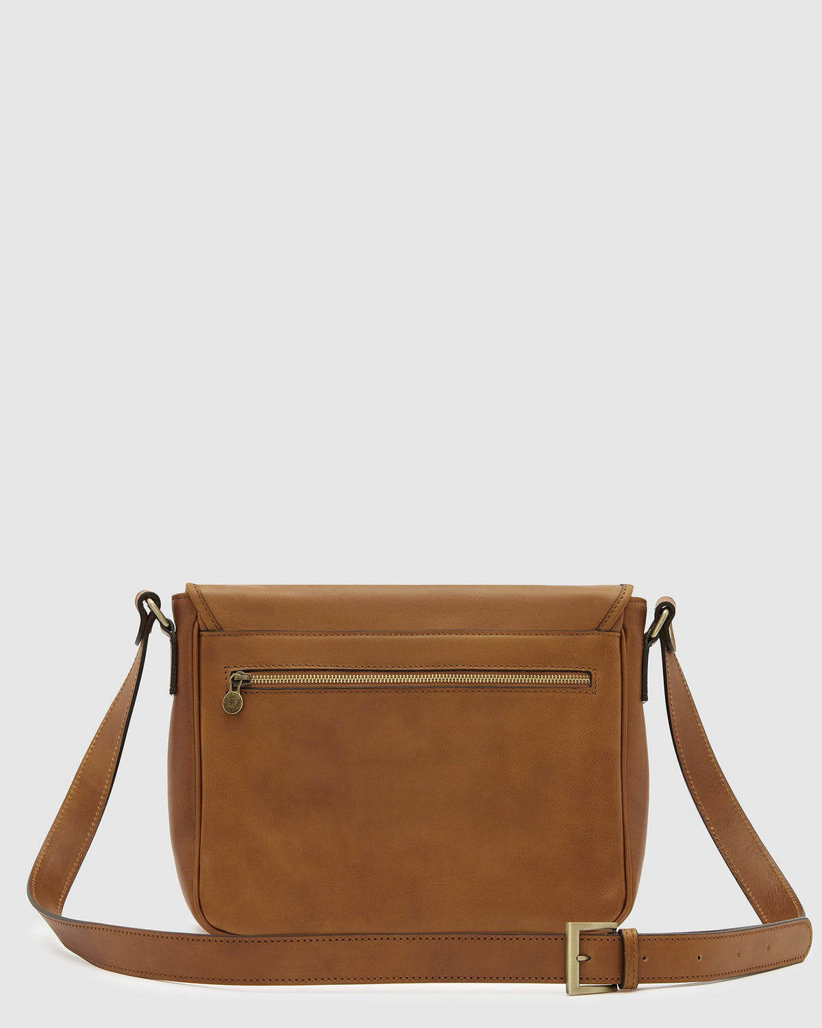 Aurelian Matt Tan - 13" laptop leather messenger - Republic of Florence