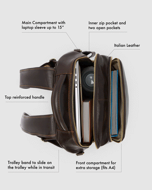 Belfast Moro - Leather Backpack