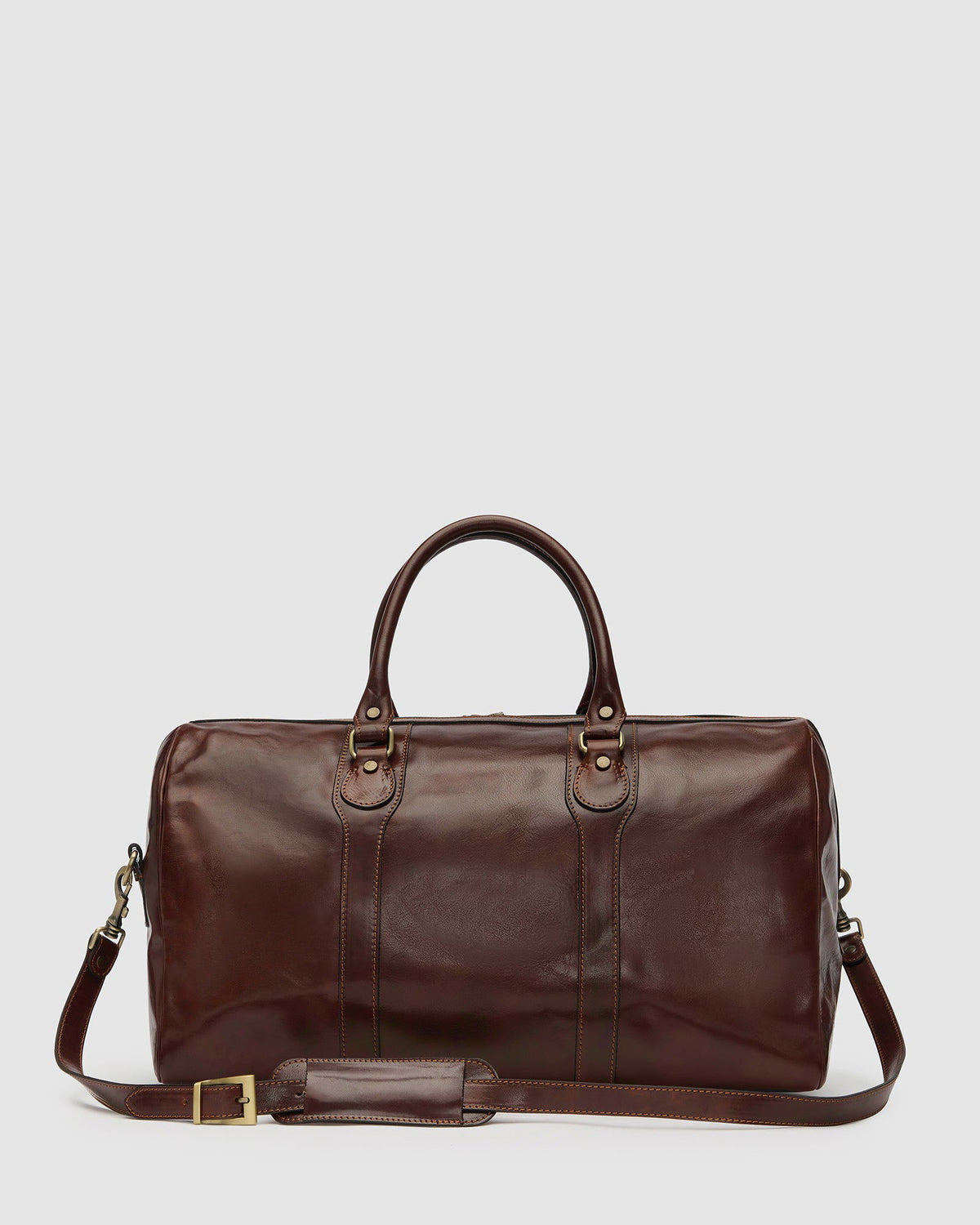 Beltrami Brown - Leather Duffle Bag - Republic of Florence