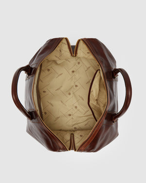 Beltrami Brown - Leather Duffle Bag - Republic of Florence