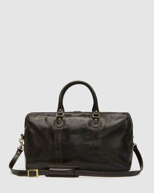 Beltrami Chocolate - Leather Duffle Bag - Republic of Florence