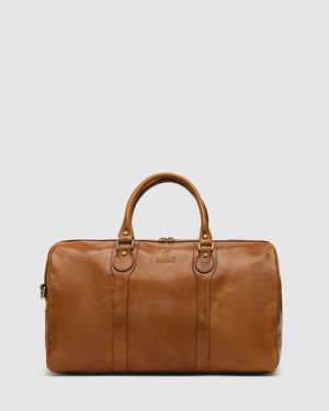 Beltrami Tan - Leather Duffle Bag - Republic of Florence
