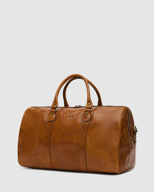 Beltrami Tan - Leather Duffle Bag - Republic of Florence