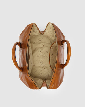 Beltrami Tan - Leather Duffle Bag - Republic of Florence