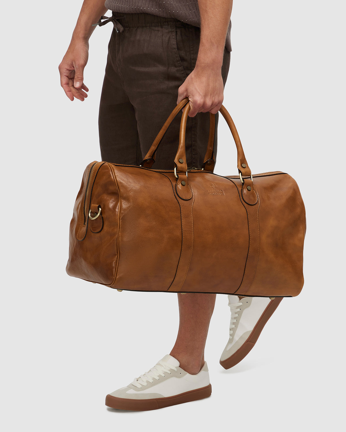 Beltrami Honey - Leather Weekender Bag