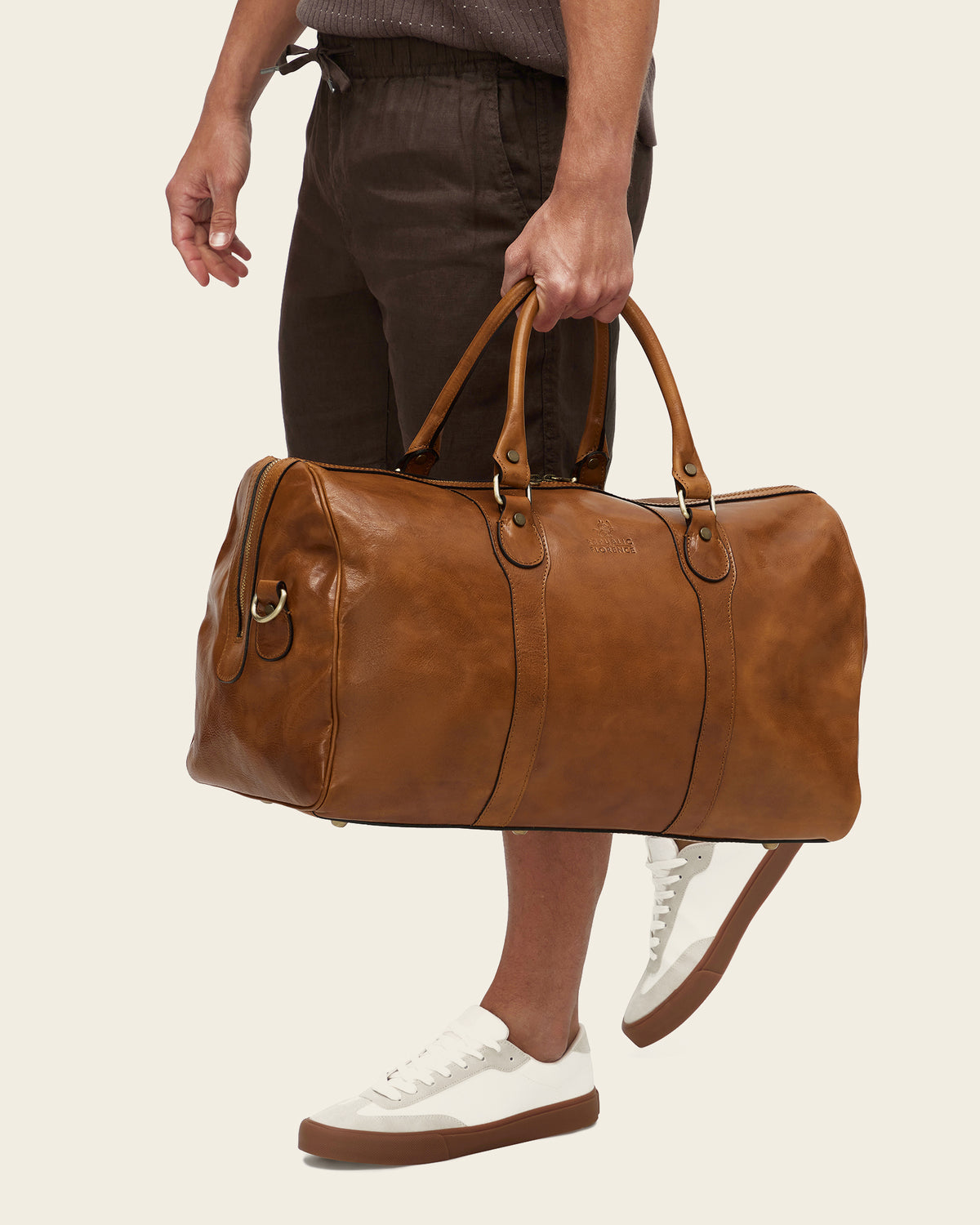 Beltrami Honey - Leather Weekender Bag