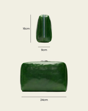 Primo Forest - Leather Toiletry Bag
