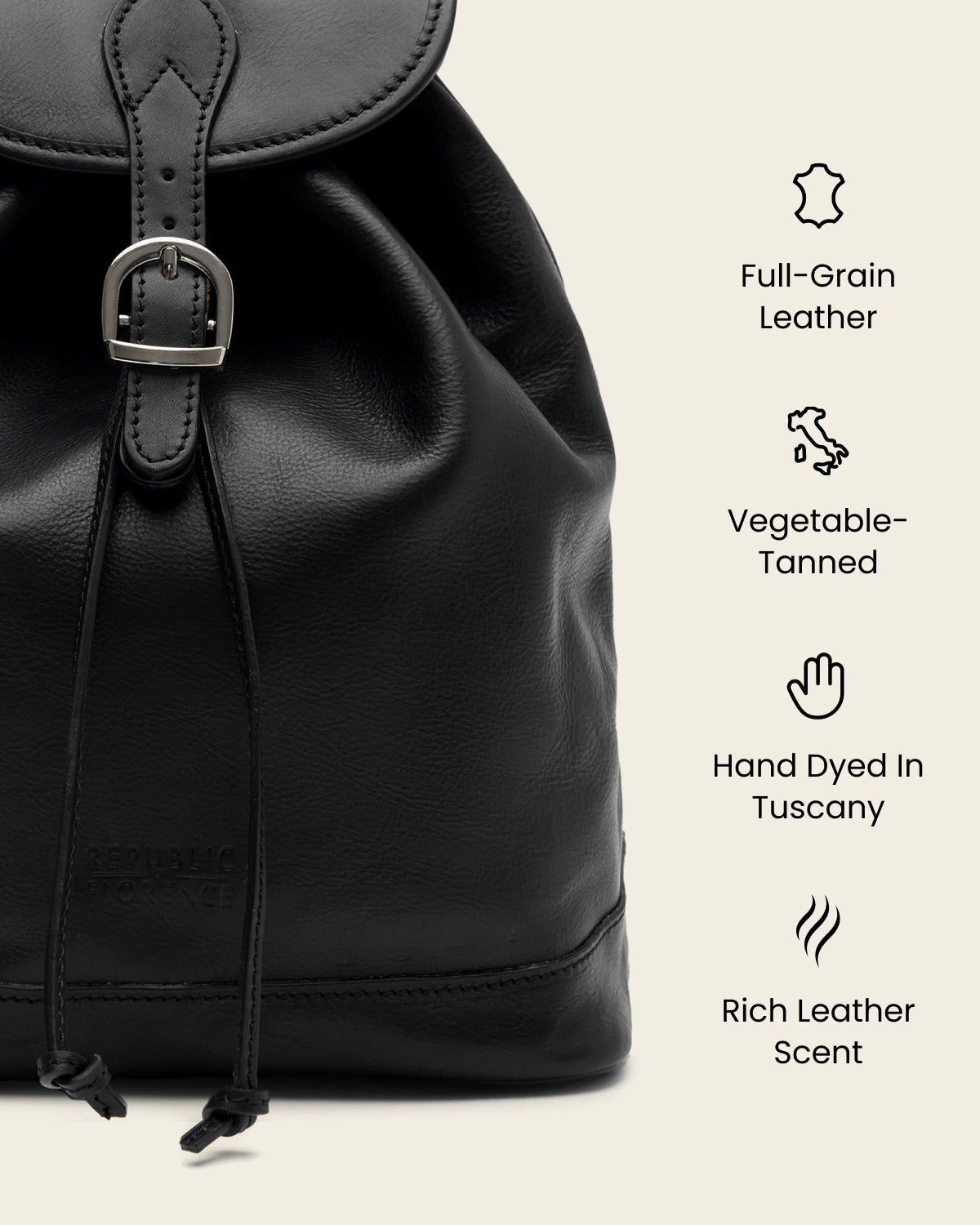 Martina Ink - Leather Backpack