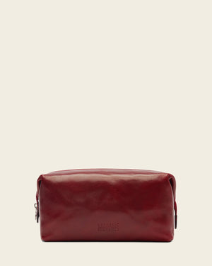 Grand Dopp Kit Rosso - Leather Toiletry Bag