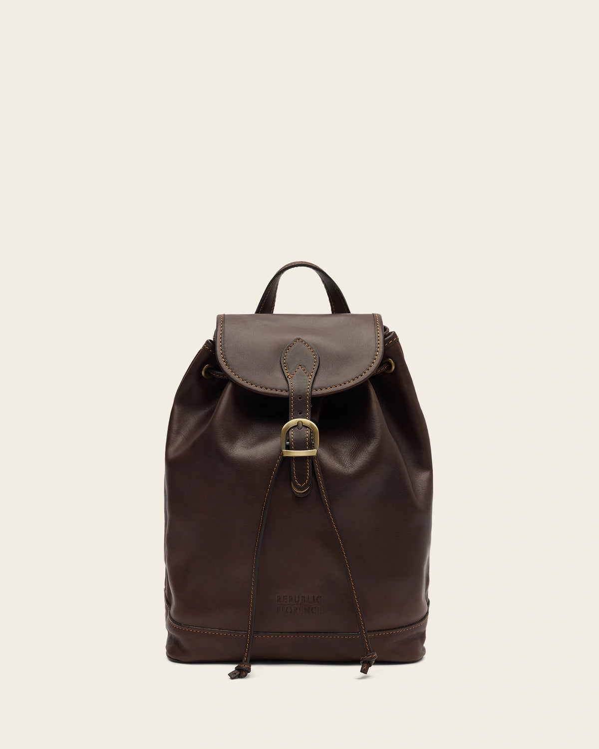 Martina Espresso - Leather Backpack