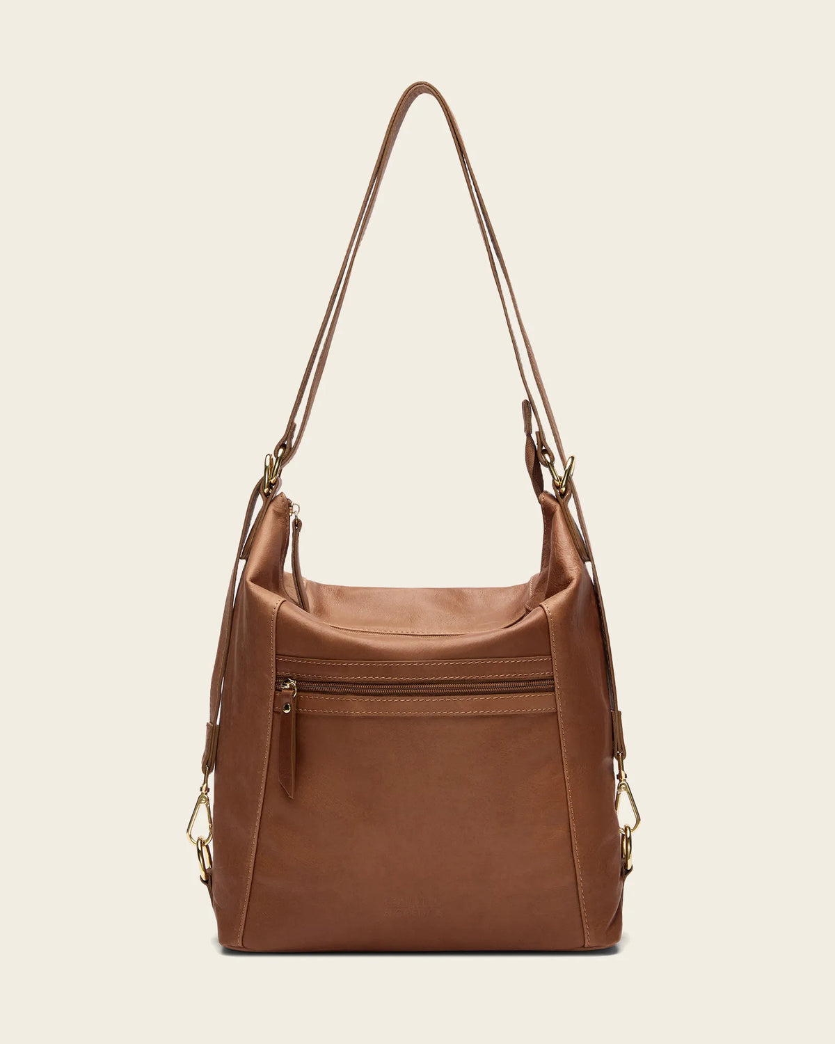 Regina Brown - 3-in-1 Convertible Leather Backpack