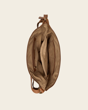 Regina Brown - 3-in-1 Convertible Leather Backpack