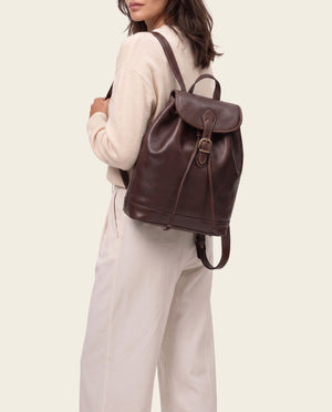Martina Espresso - Leather Backpack