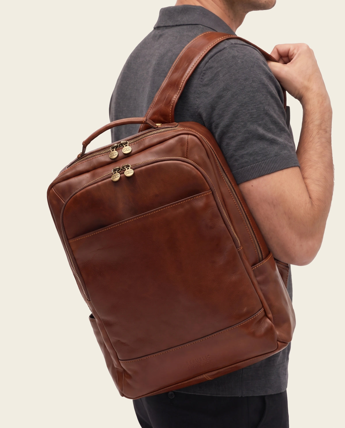 Porto Earth - Leather Backpack