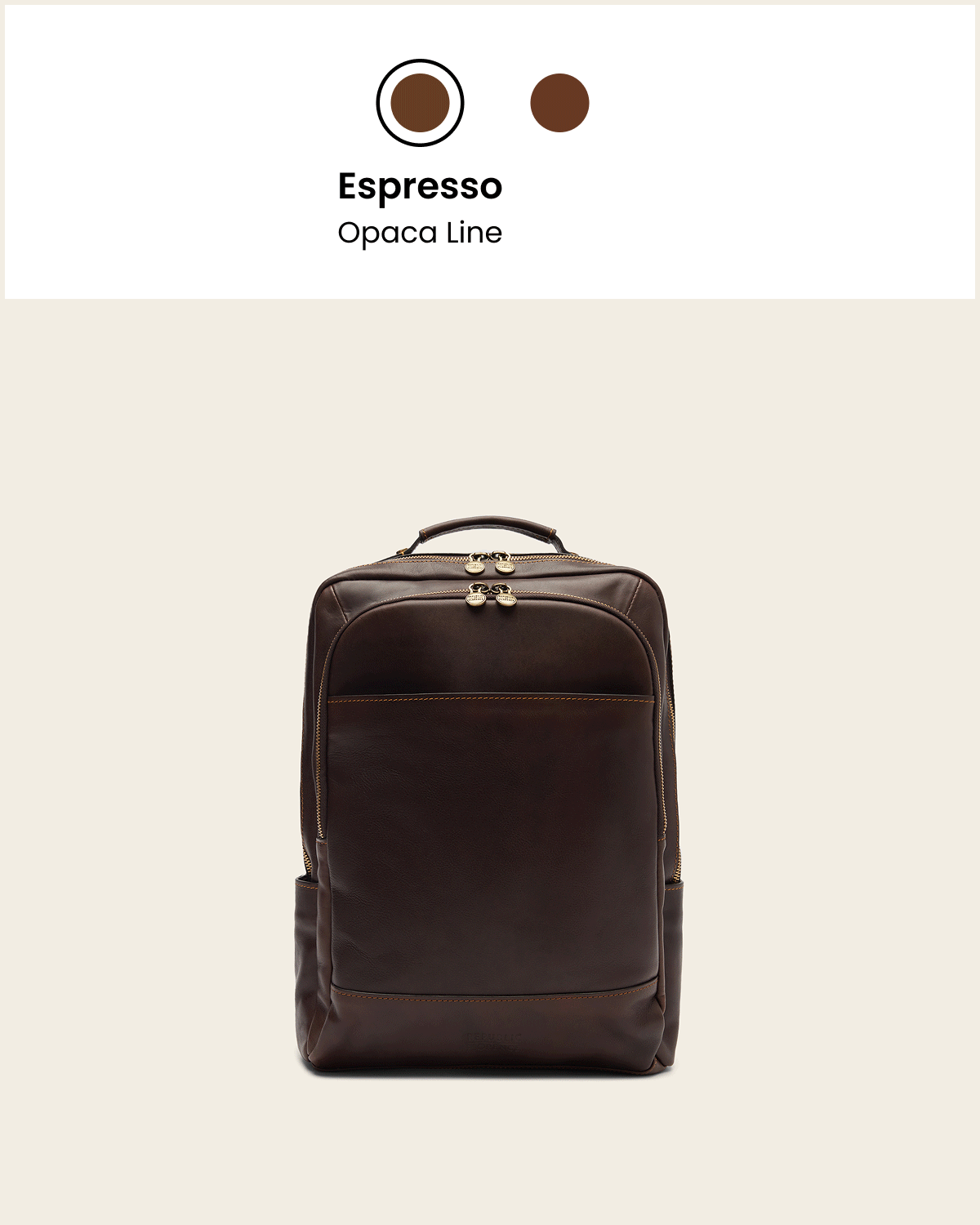 Porto Earth - Leather Backpack