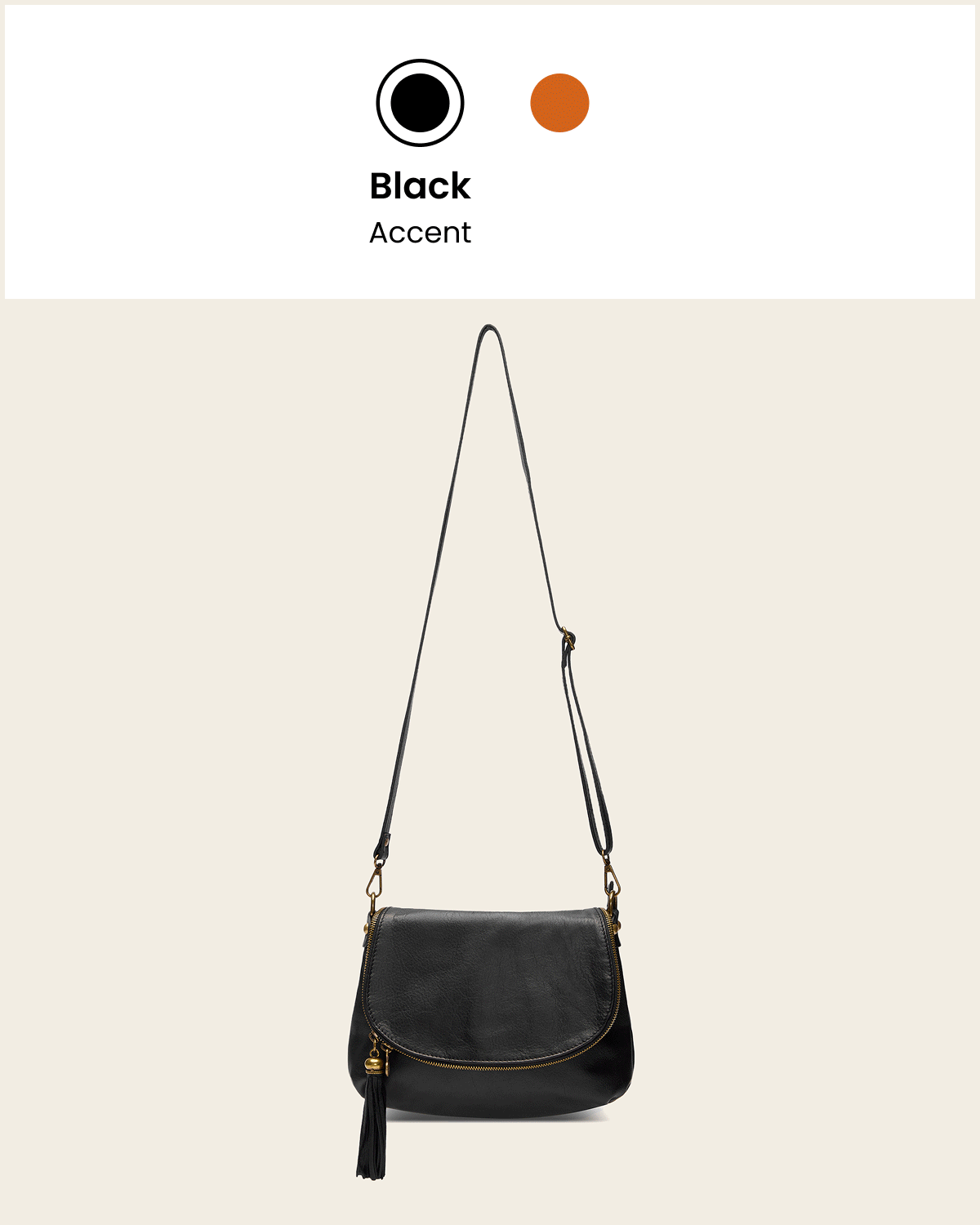 Vasarino Brown - Leather Crossbody Bag