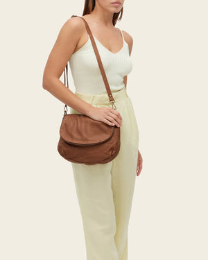 Vasarino Brown - Leather Crossbody Bag