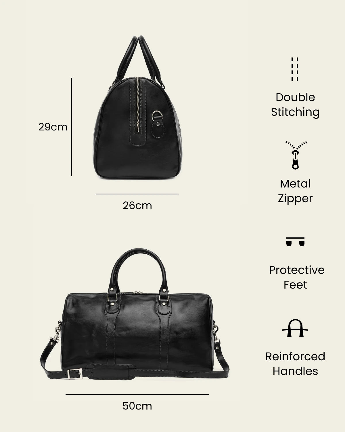 Beltrami Jet - Leather Weekender Bag