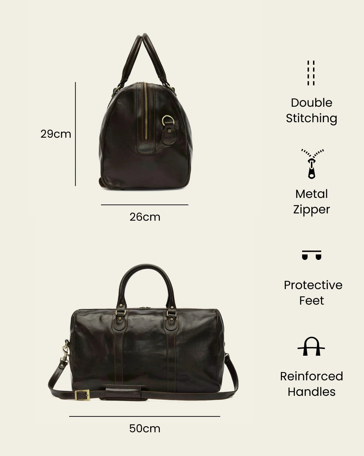 Beltrami Moro - Leather Weekender Bag
