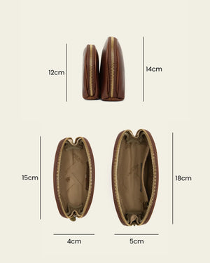 Duo Earth - Leather Pouch Set