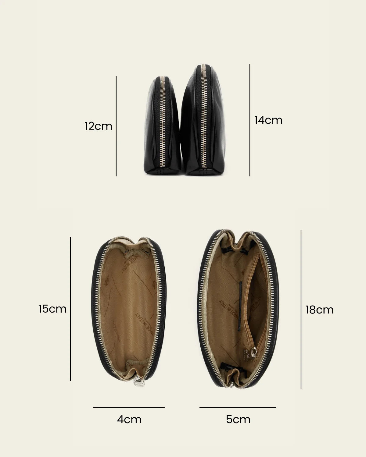 Duo Jet - Leather Pouch Set