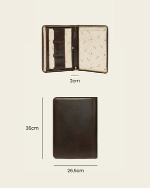 Folio Moro - Slim Zip Leather Compendium