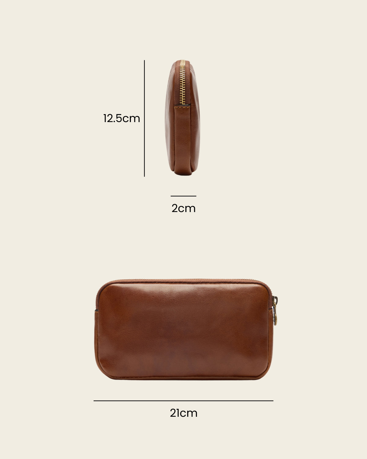 Forma5 Earth - Leather Zip Organiser