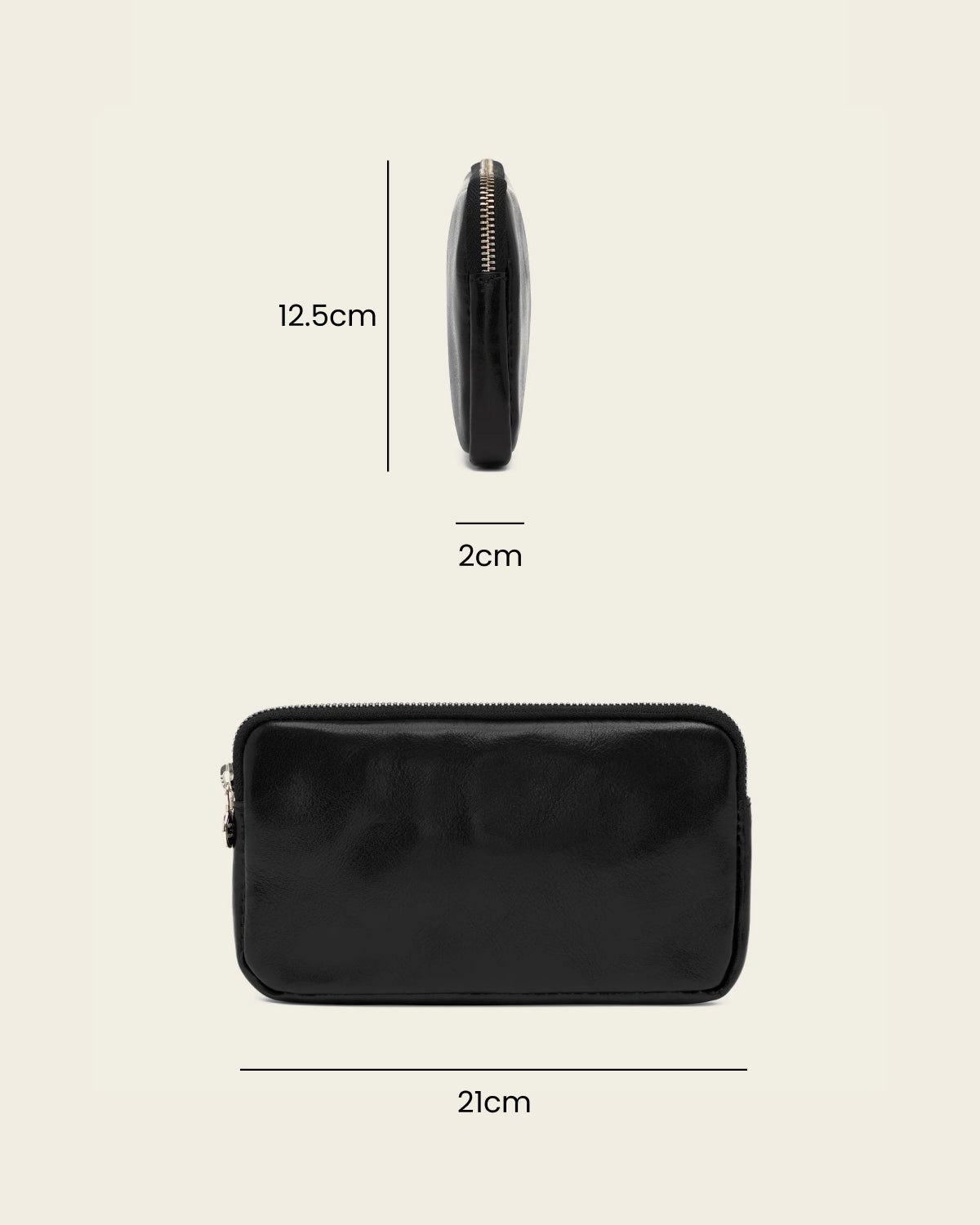 Forma5 Jet - Leather Zip Organiser