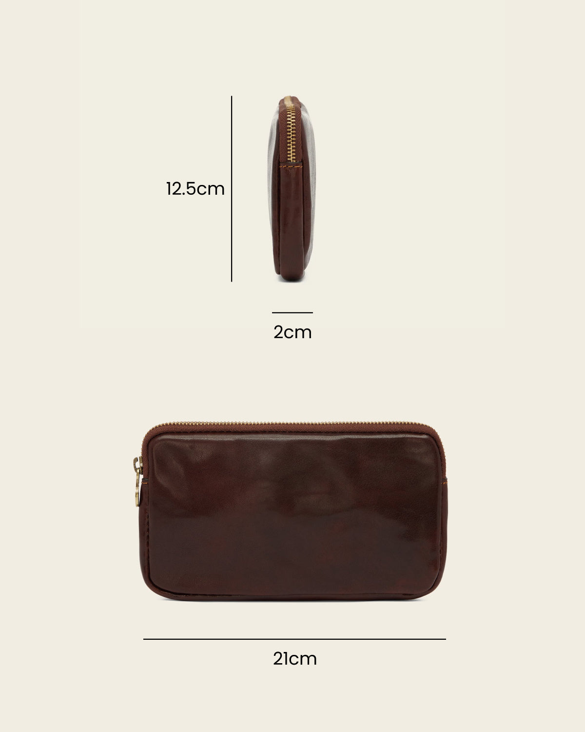 Forma5 Terra - Leather Zip Organiser
