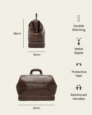 Hippocrates Espresso - Leather Doctor Bag