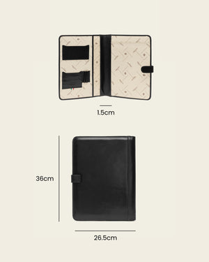 Imperial Jet - Clip-On Leather Compendium
