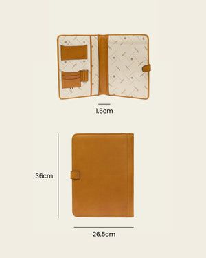 Imperial Saffron - Clip-On Leather Compendium