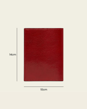 Passport Rosso - Leather Passport Cover