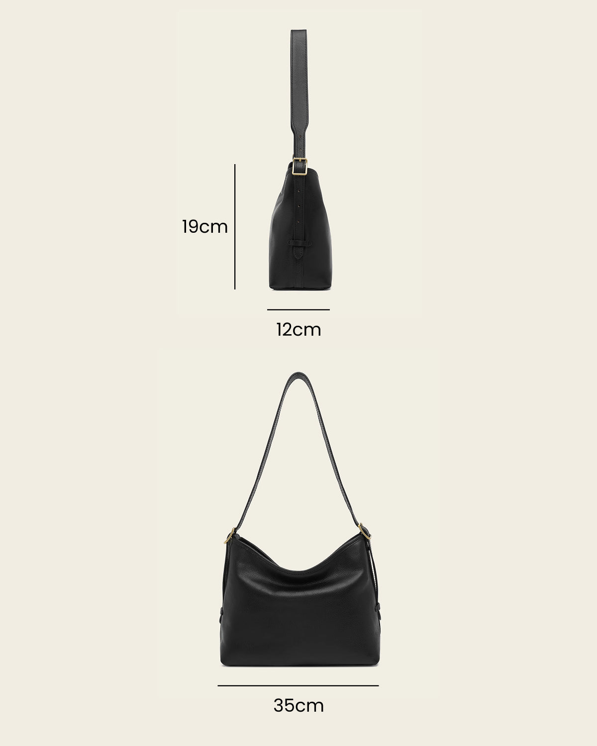 Sophia Ink - Leather Shoulder Bag