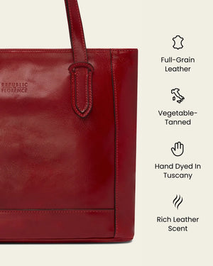 Amelia Rosso - Leather Work Tote