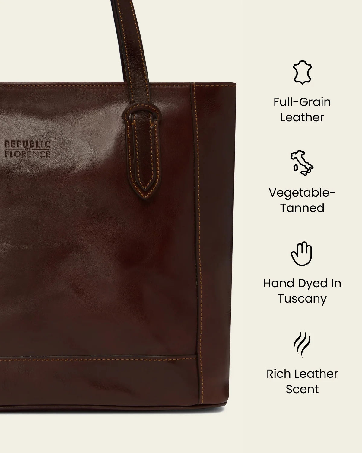Amelia Terra - Leather Work Tote