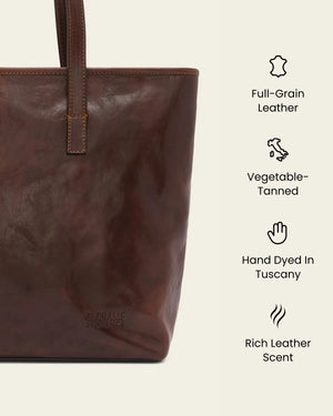 Beatrice Terra - Leather Work Tote
