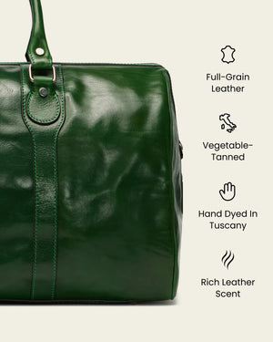Beltrami Forest - Leather Weekender Bag