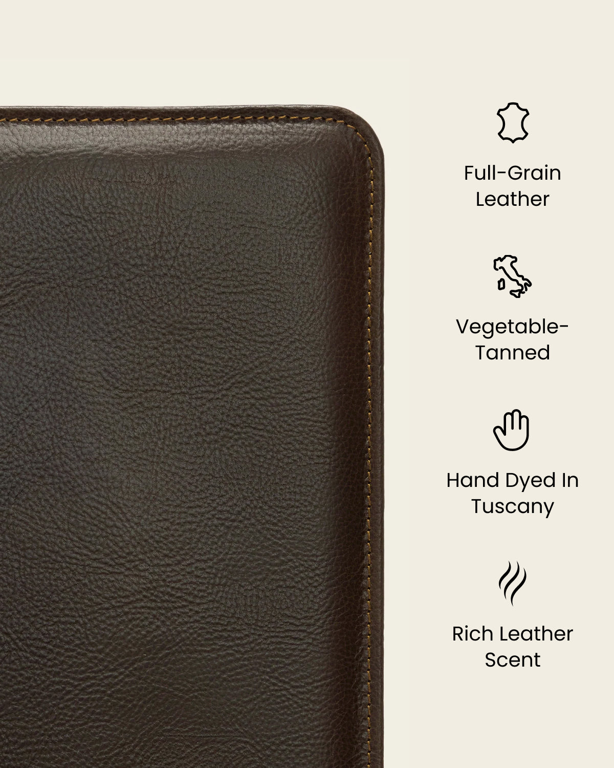 Folio Moro - Slim Zip Leather Compendium