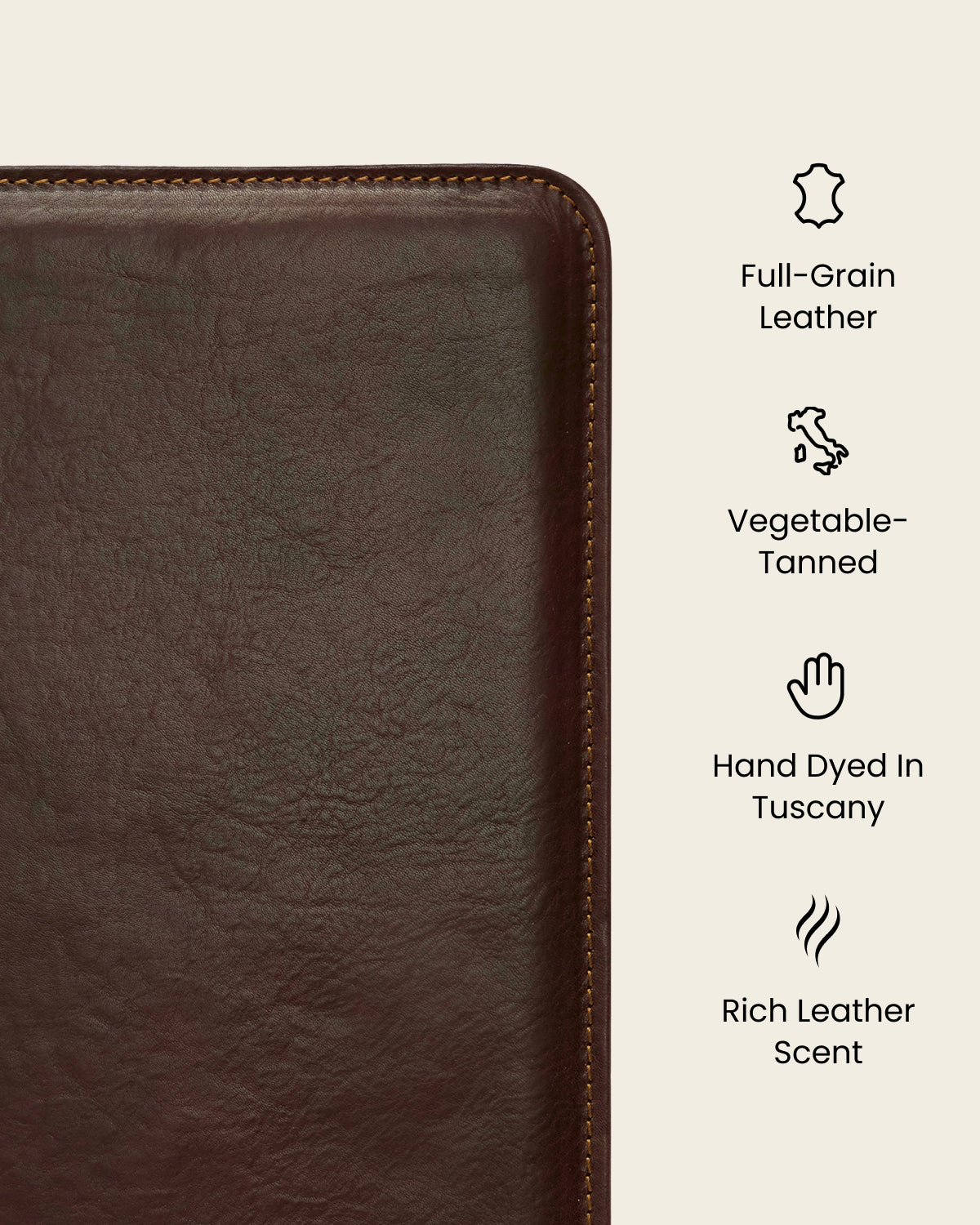 Folio Terra - Slim Zip Leather Compendium