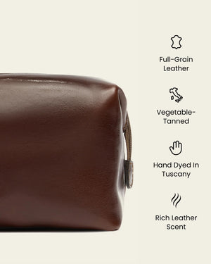 Grand Dopp Kit Terra - Leather Toiletry Bag