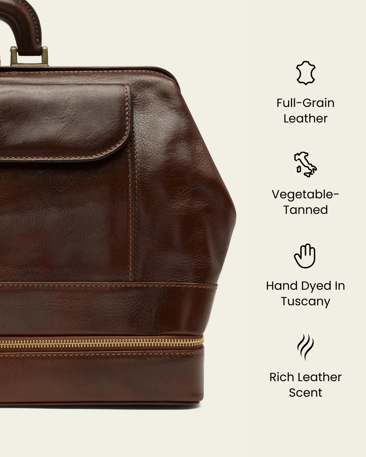 Hippocrates Terra - Leather Doctor Bag