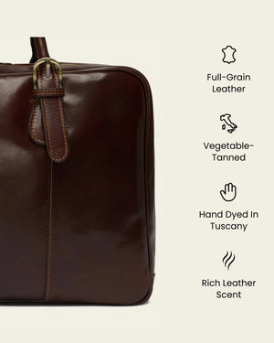 Madrid Terra - 16" Leather Briefcase